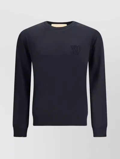Valentino Virgin Wool Sweater In Blue