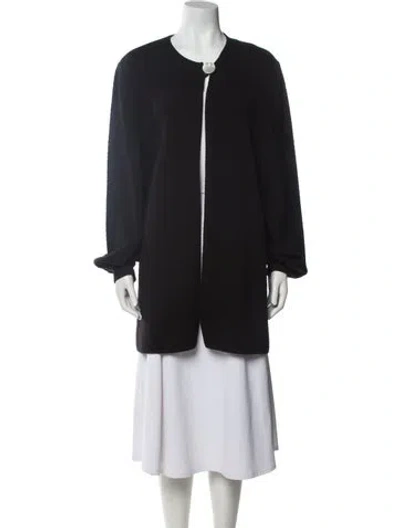 Pre-owned Valentino Wool Crew Neck Sweater In Black