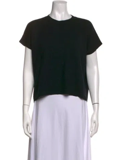 Pre-owned Valentino Wool Crew Neck Sweater In Black