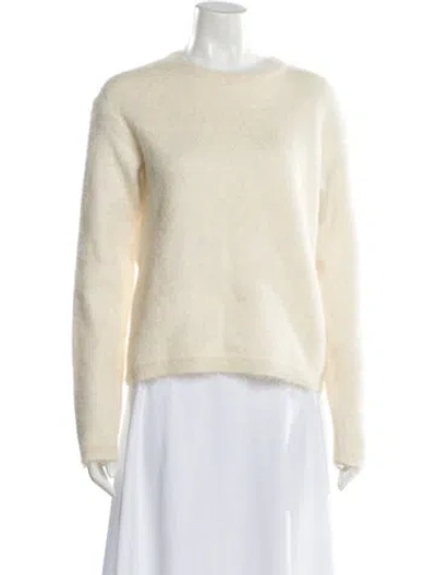 Pre-owned Valentino Wool Crew Neck Sweater In Neutral