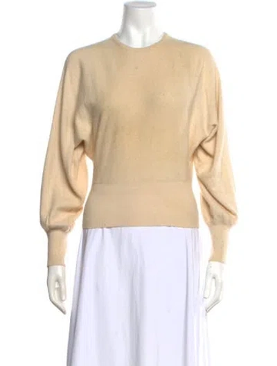 Pre-owned Valentino Wool Crew Neck Sweater In Neutral