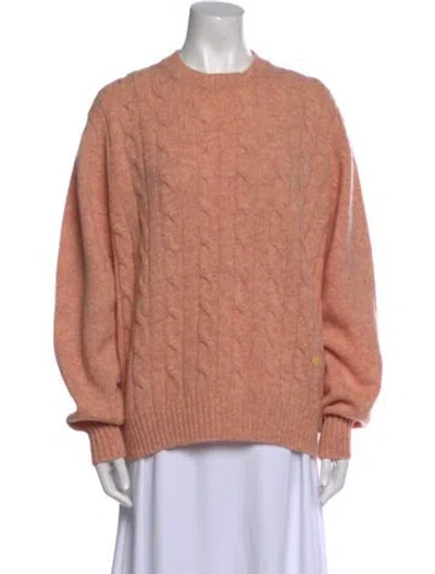 Pre-owned Valentino Wool Crew Neck Sweater In Pink