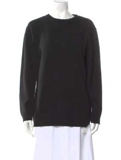 Pre-owned Valentino Wool Crew Neck Sweater W/ Tags In Black
