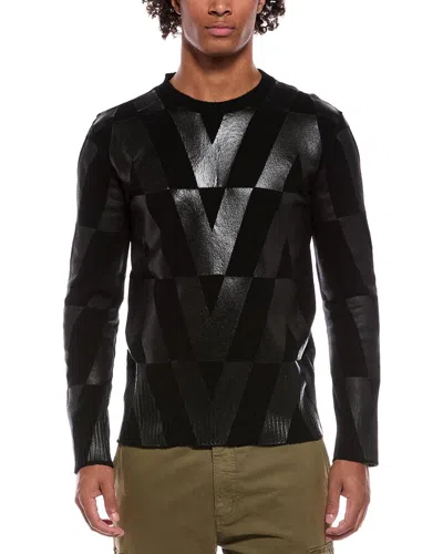 Valentino Wool Crewneck Sweater In Black