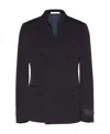 Valentino Sartorial Double-breasted Jacket In Black