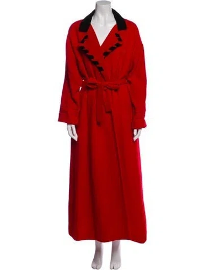 Pre-owned Valentino Wool Evening Jacket In Red