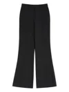 Valentino Nylon Gabardine Trousers In Black