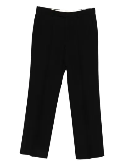 Valentino Wool Formal Trousers In Black