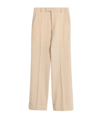 VALENTINO VALENTINO TURN-UP HEM STRAIGHT LEG TROUSERS