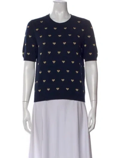 Pre-owned Valentino Wool Graphic Print Sweater In Multi