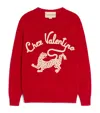 Valentino Long-sleeved Sweater In Red