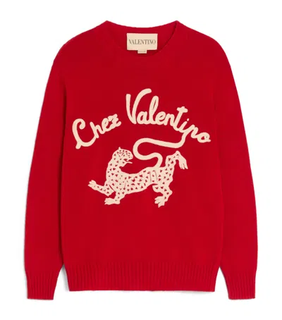 VALENTINO WOOL GRAPHIC SWEATER