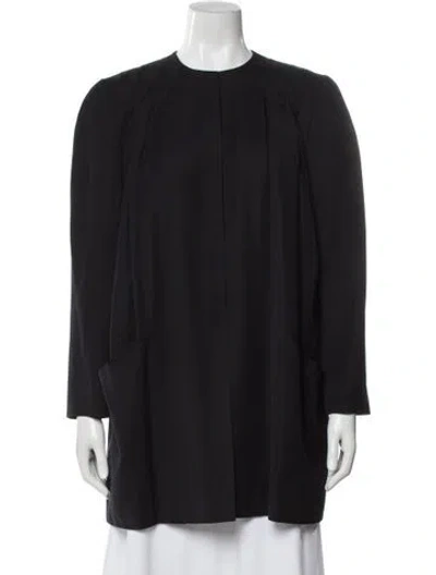 Pre-owned Valentino Wool Jacket In Blue