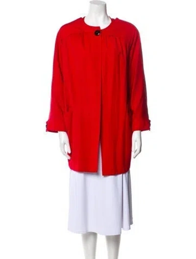 Pre-owned Valentino Wool Jacket In Red