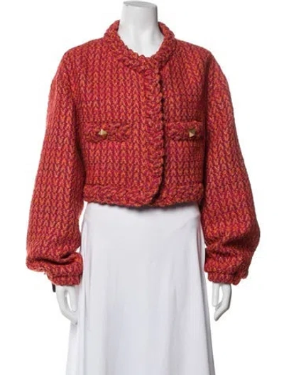 Pre-owned Valentino Wool Jacket In Red