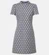 Valentino Wool Jacquard Minidress In Multicoloured