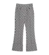 Valentino Geometric Pattern Cuffed Hem Trousers