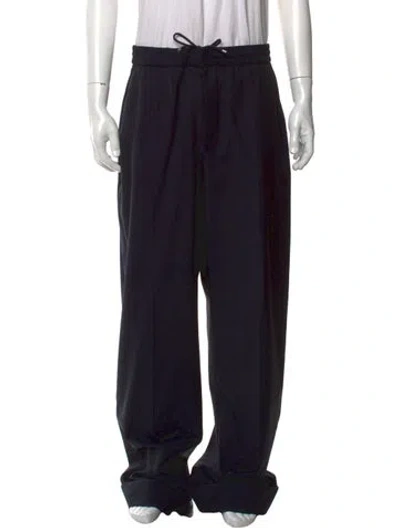 Pre-owned Valentino Wool Joggers In Black