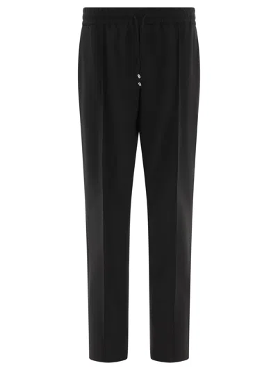 VALENTINO WOOL JOGGERS TROUSERS BLACK