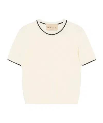 Valentino Wool Jumper In Neutral