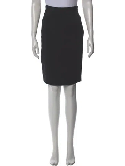 Pre-owned Valentino Wool Knee-length Skirt In Gray