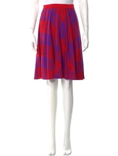 Pre-owned Valentino Wool Knee-length Skirt In Pink