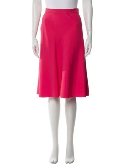 Pre-owned Valentino Wool Knee-length Skirt W/ Tags In Pink