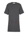 Valentino Virgin Wool Sweater Dress In Black