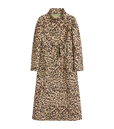 VALENTINO WOOL LEOPARD COAT
