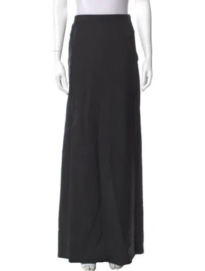 Pre-owned Valentino Wool Long Skirt W/ Tags In Gray