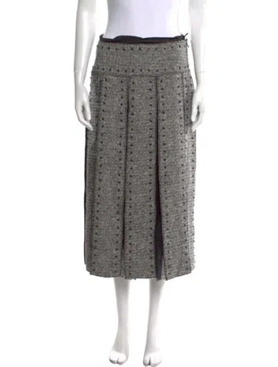 Pre-owned Valentino Wool Midi Length Skirt W/ Tags In Multi
