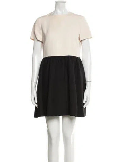 Pre-owned Valentino Wool Mini Dress