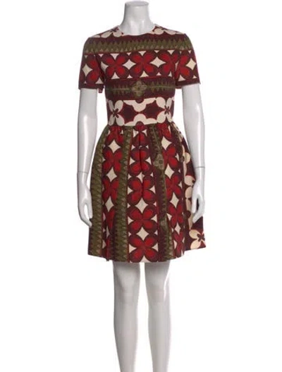 Pre-owned Valentino Wool Mini Dress