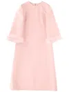 Valentino Wool Mini Dress In Pink