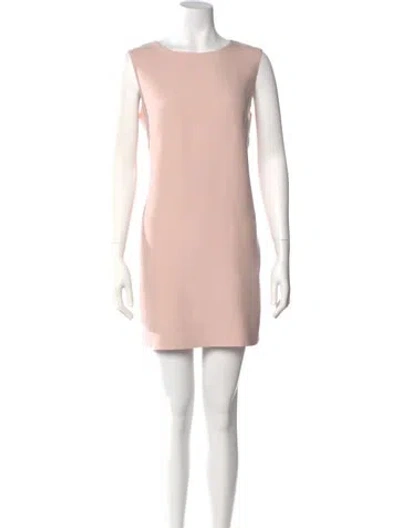 Pre-owned Valentino Wool Mini Dress In Pink