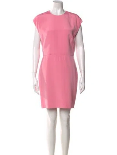 Pre-owned Valentino Wool Mini Dress W/ Tags In Pink