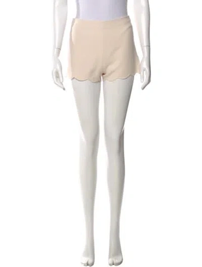 Pre-owned Valentino Wool Mini Shorts In Neutral