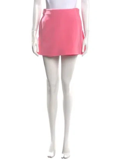 Pre-owned Valentino Wool Mini Shorts In Pink