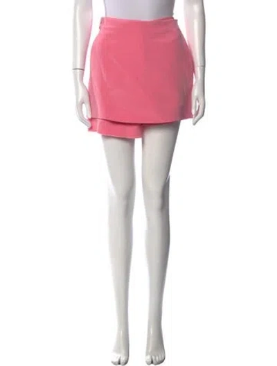 Pre-owned Valentino Wool Mini Shorts In Pink