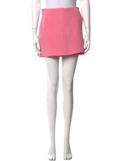 Pre-owned Valentino Wool Mini Shorts In Pink