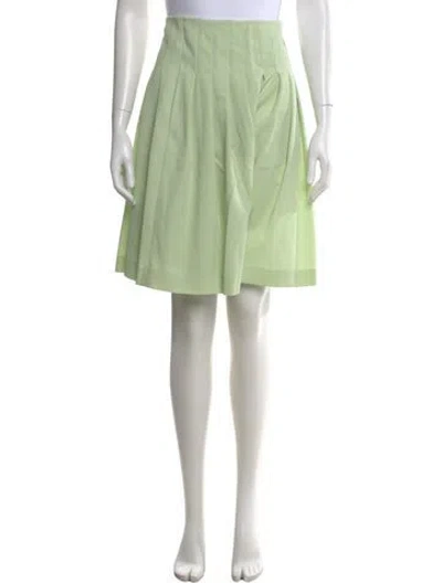 Pre-owned Valentino Wool Mini Shorts W/ Tags In Green