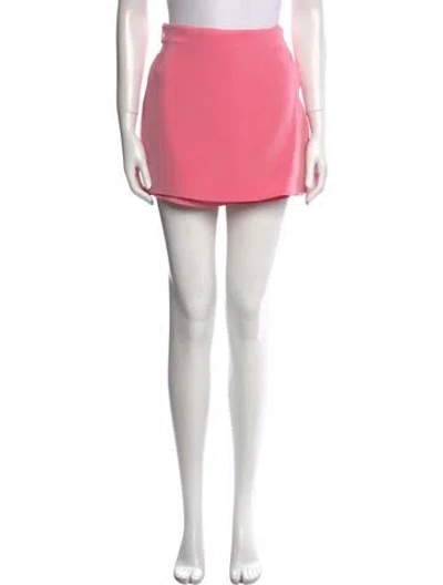 Pre-owned Valentino Wool Mini Shorts W/ Tags In Pink