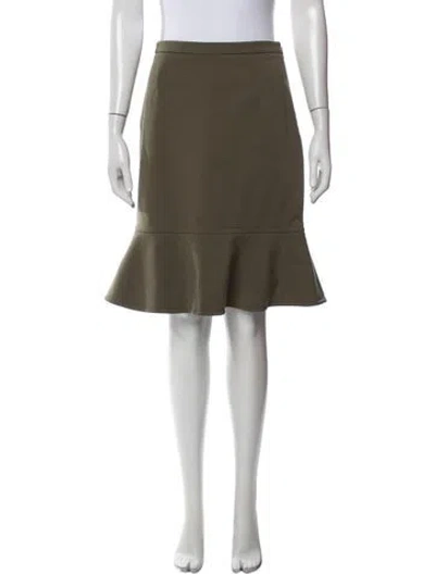 Pre-owned Valentino Wool Mini Skirt In Grey