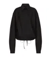 Valentino Black Techno Light Wool Shirt In Black