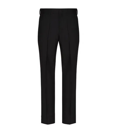 VALENTINO WOOL-MOHAIR SLIM TROUSERS