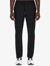 Valentino Regular Fit Black Jogging Pants In Wool-mohair Blend In Black