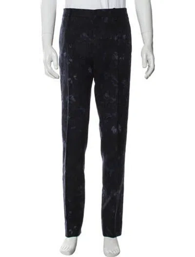 Pre-owned Valentino Wool Pants In Blue