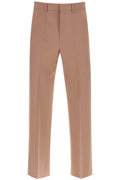 Valentino Wool Pants In Brown