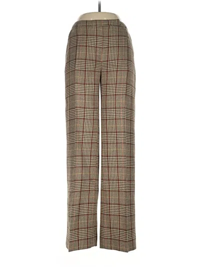Pre-owned Valentino Wool Pants In Tan