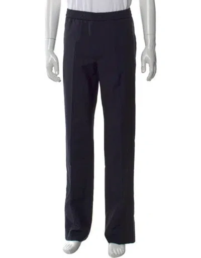 Pre-owned Valentino Wool Pants W/ Tags In Blue